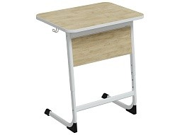 Стол 1-местный школьный 5-7 г/р "Нова" регулируемый (дуб "Бардолино", м/к белый)