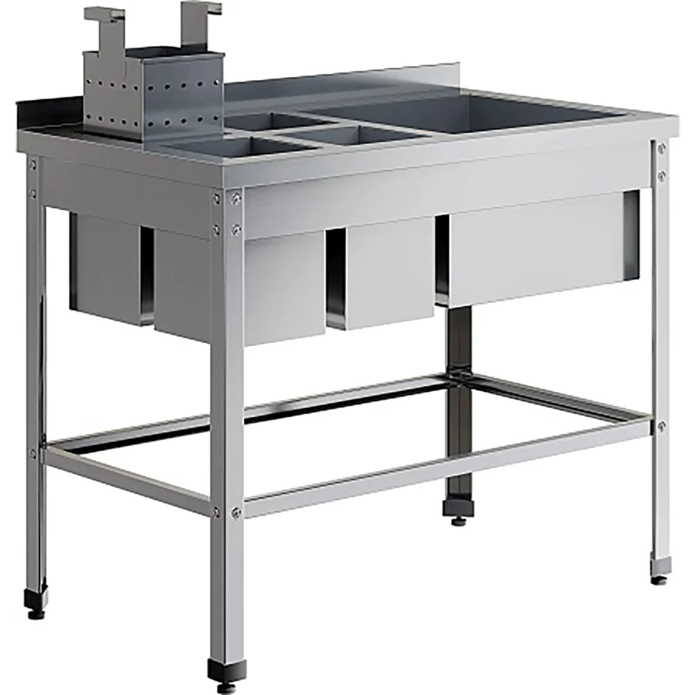 Ванна моечная двойная для мойки яйц ВМСЯ-1/5-Б-ЭЦ+ВМС-1/5-Б-ЭЦ