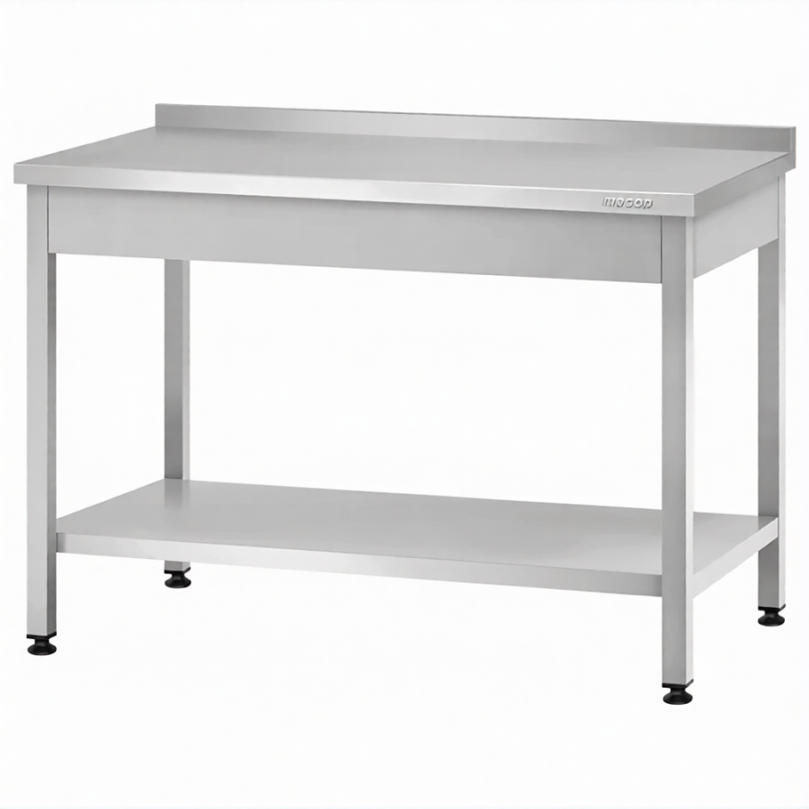 Стол производственный СПРп - 860х1800х700 «Profi Ral», борт (полка сплошная)