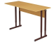 Стол школьный 2-местный 4-6 г/р регулируемый (бук, м/к коричневый, плоскоовальная труба)