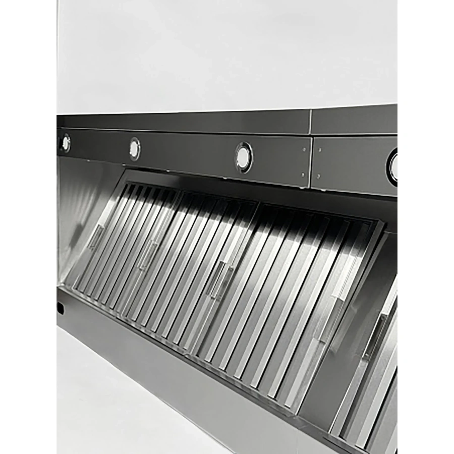 Зонт вытяжной пристенный с подсветкой ЗВПКП-08/14