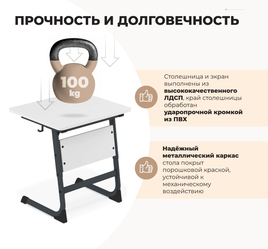 Cтол ученический дуб сонома/нежно зеленый SHT-T-TN15/3-5