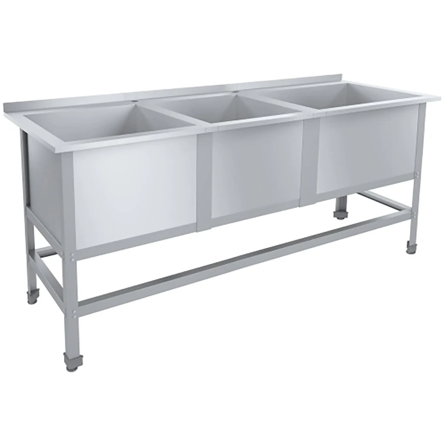 Ванна моечная сварная с бортом  НК ВМО3-530СНК-Мб