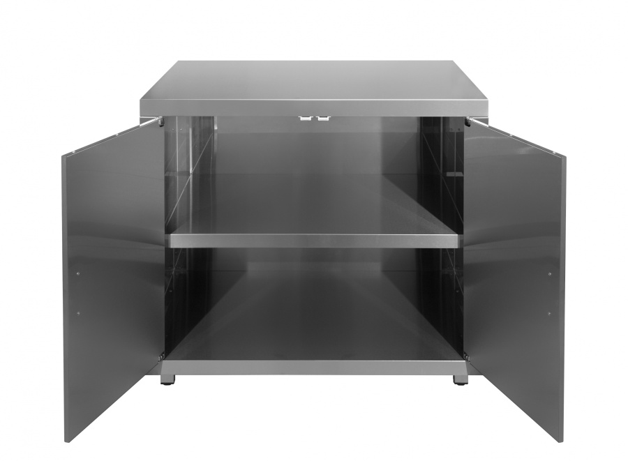 Стол-тумба универсальный  Luxstahl СТУР2-14/8 распашные двери