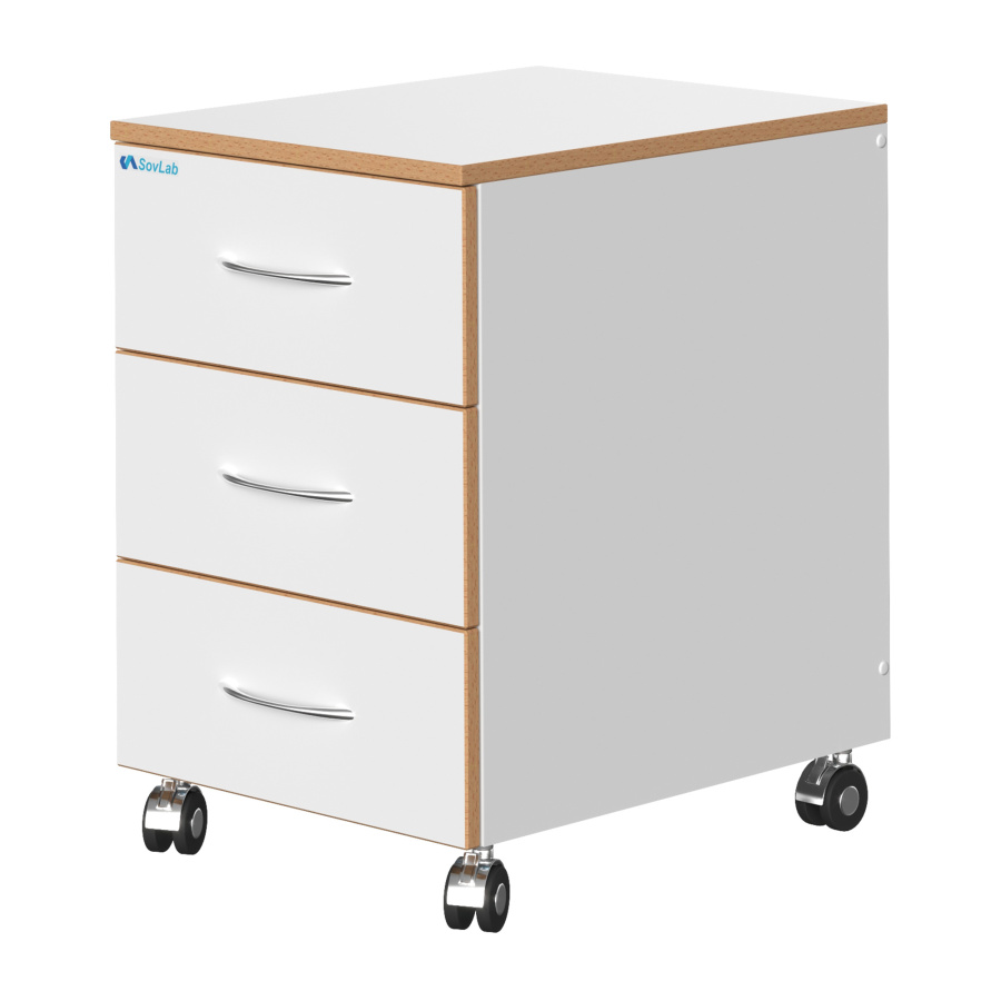 Тумба подкатная низкая СОВЛАБ 400 3-ТЯн