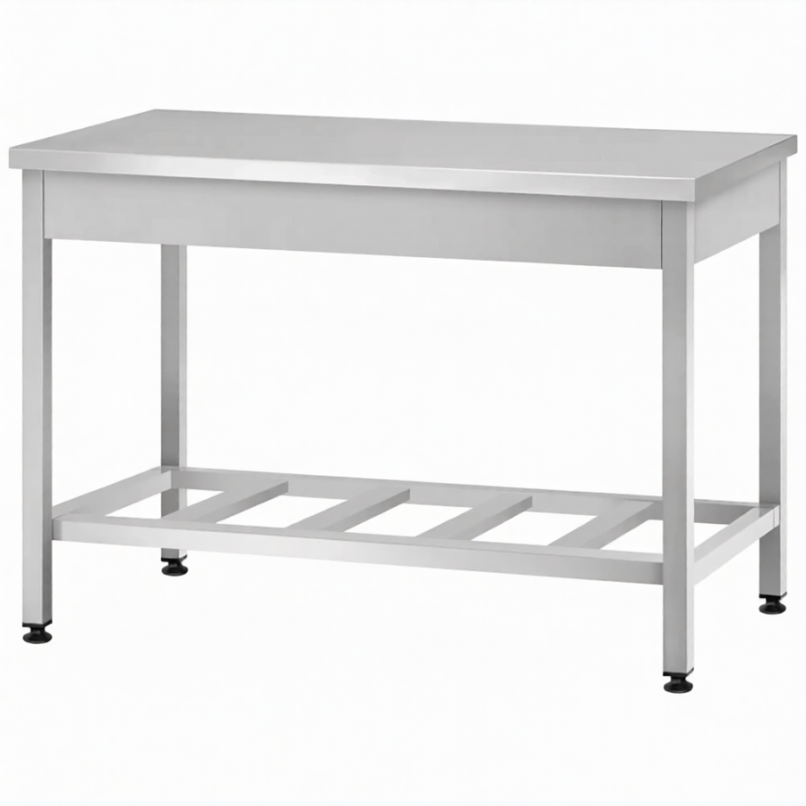 Стол производственный СПРп - 860х1200х700 «Profi Ral» (полка-решетка)