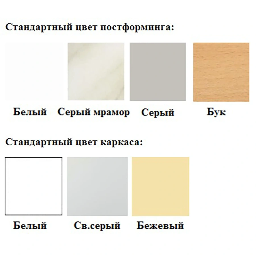 Стол-тумба СЛ-112 «Стандарт» (корпус металл серый, столешница постформинг серый, каркас серый)