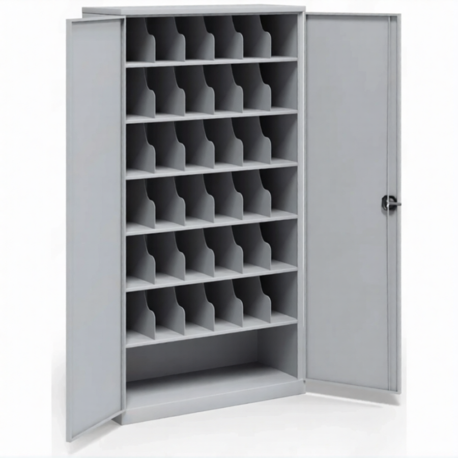 Шкаф для 36 противогазов ХПГ-36, с дверьми (1730x920x380)