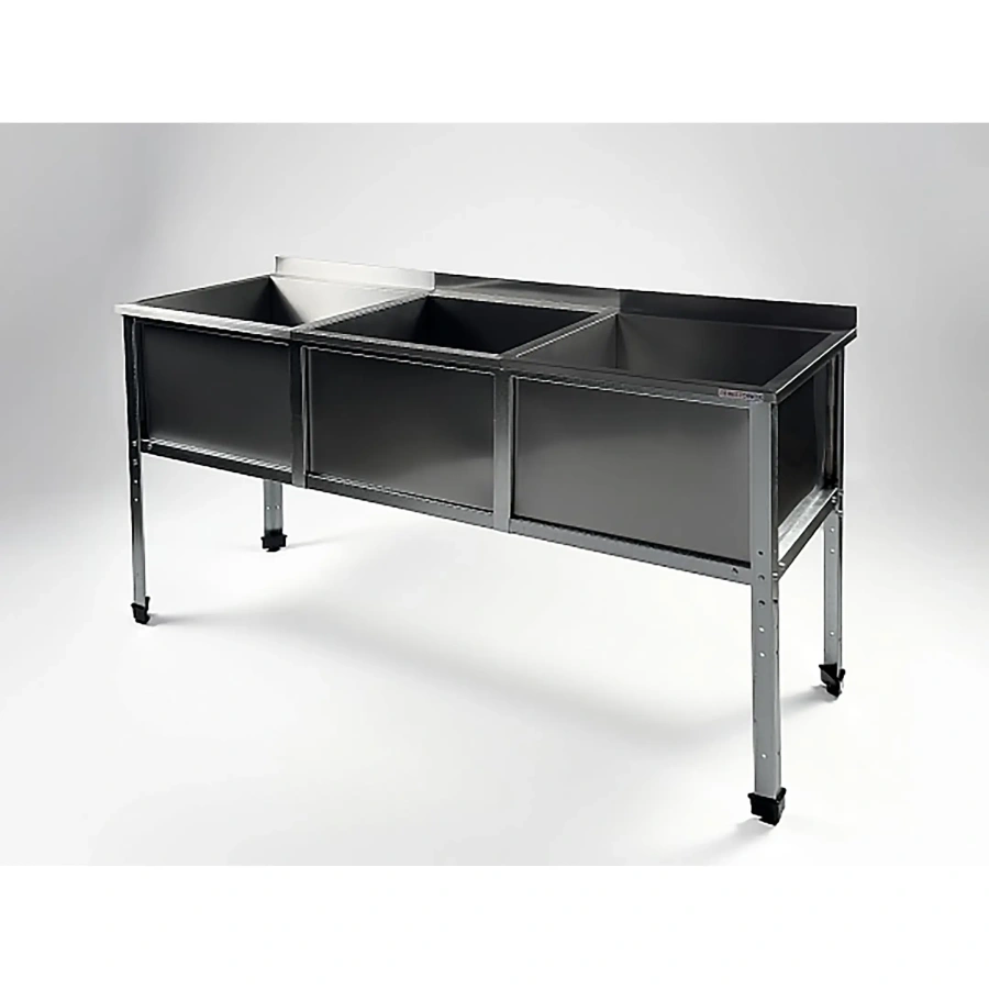 Ванна моечная трехсекционная с бортом ВМС-3/5-Б-ЭК